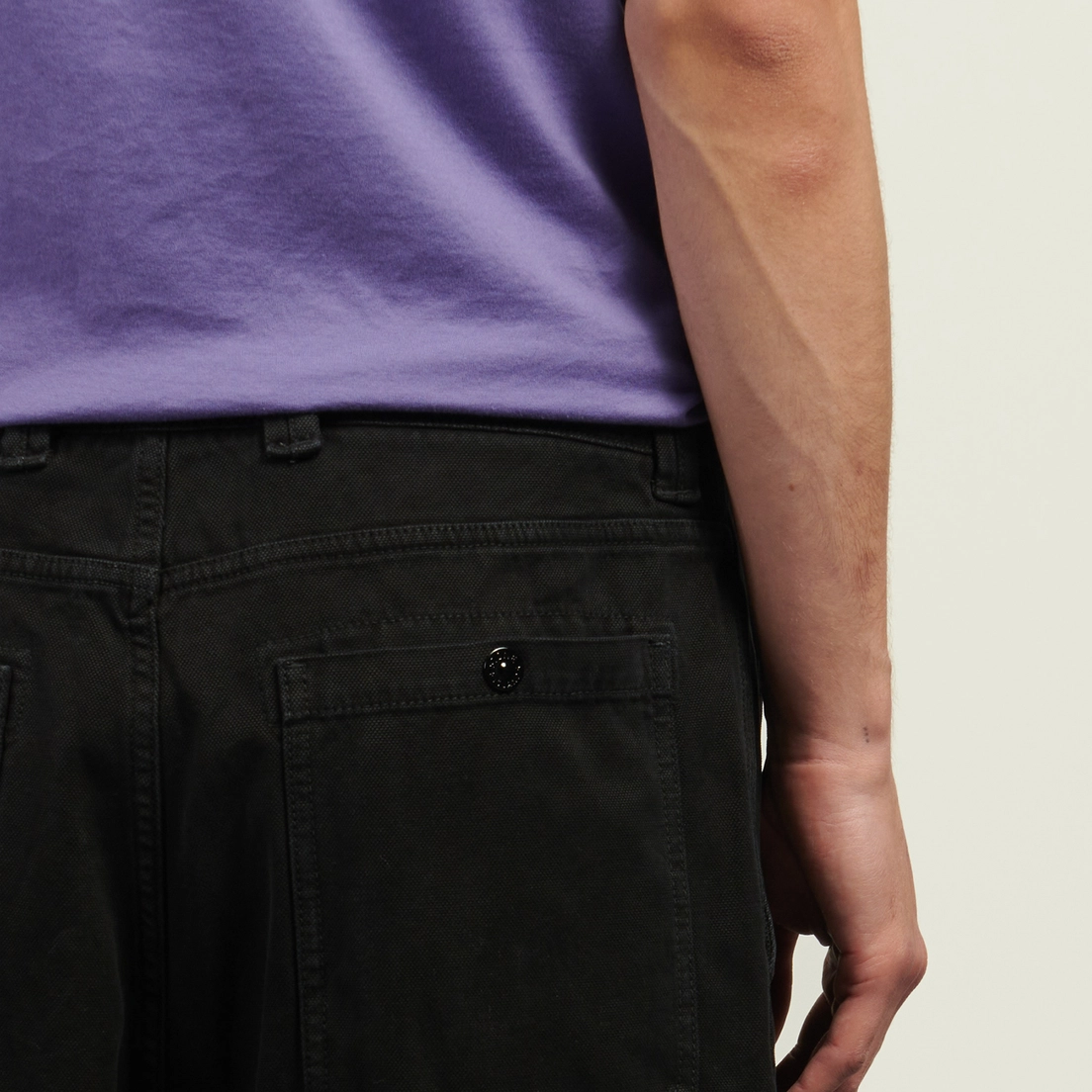 Stone Island Мужские брюки Organic Panama Cotton Old Effect