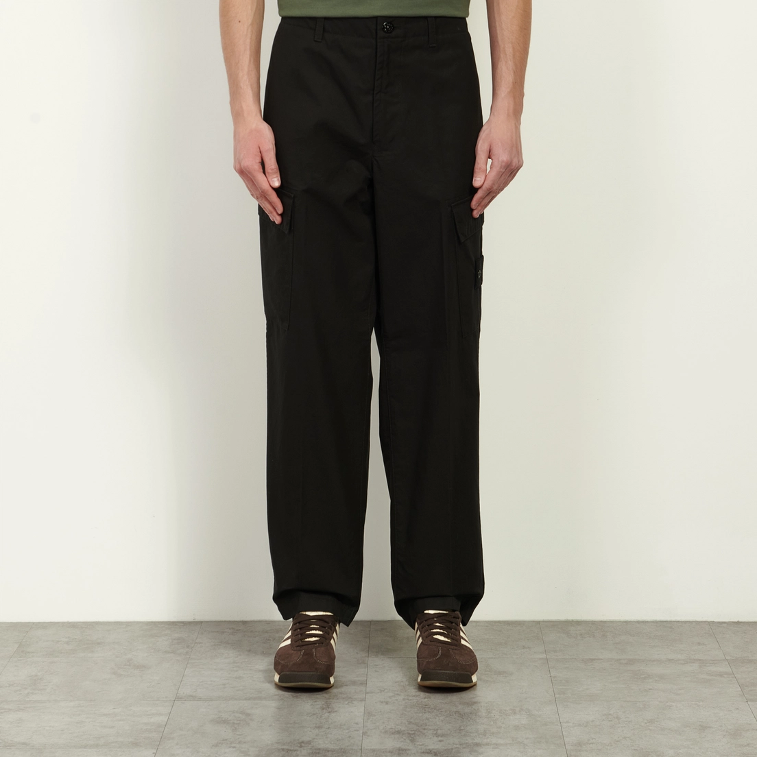 Stone Island Мужские брюки Ghost Piece Weatherproof Cotton Canvas Regular Cargo