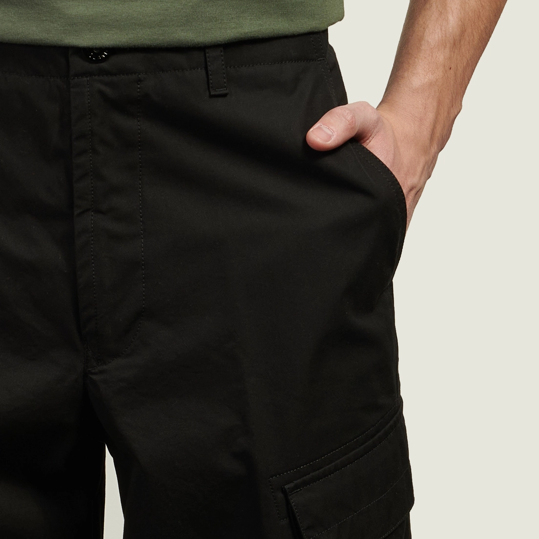 Stone Island Мужские брюки Ghost Piece Weatherproof Cotton Canvas Regular Cargo