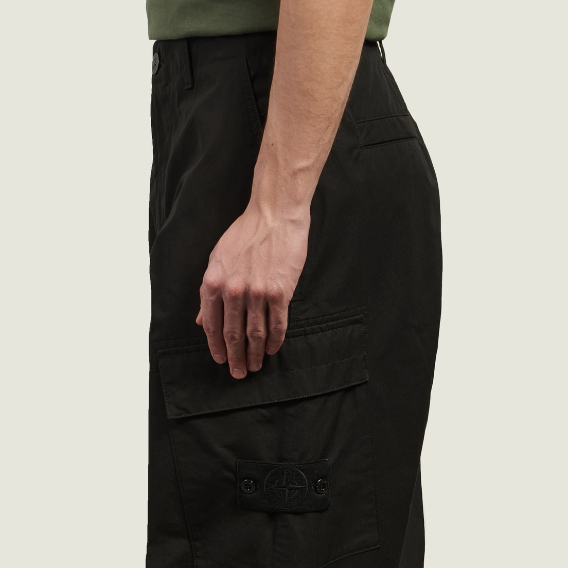 Stone Island Мужские брюки Ghost Piece Weatherproof Cotton Canvas Regular Cargo