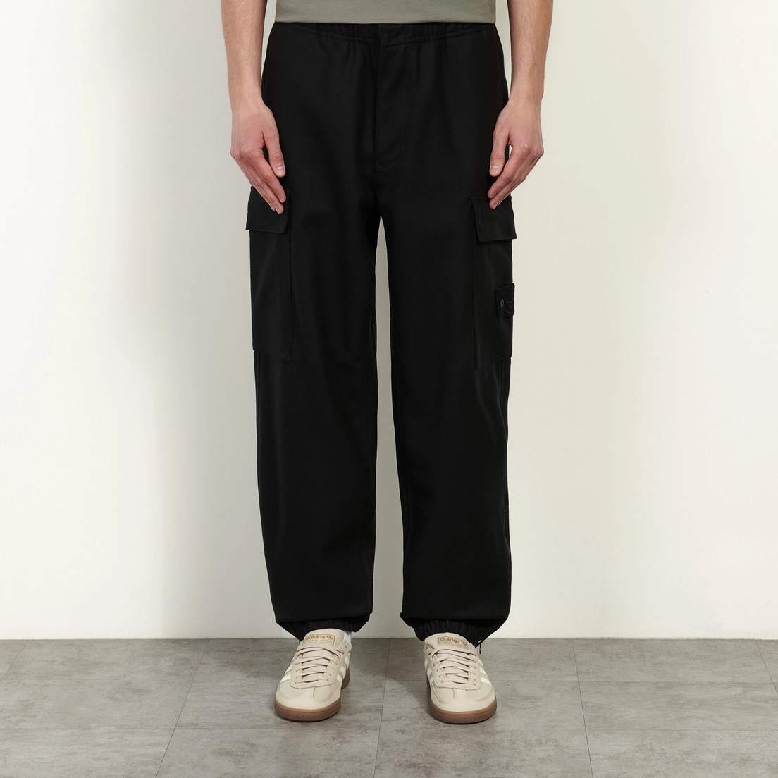 Stone Island Мужские брюки Ghost Piece Wool Nylon Flannel