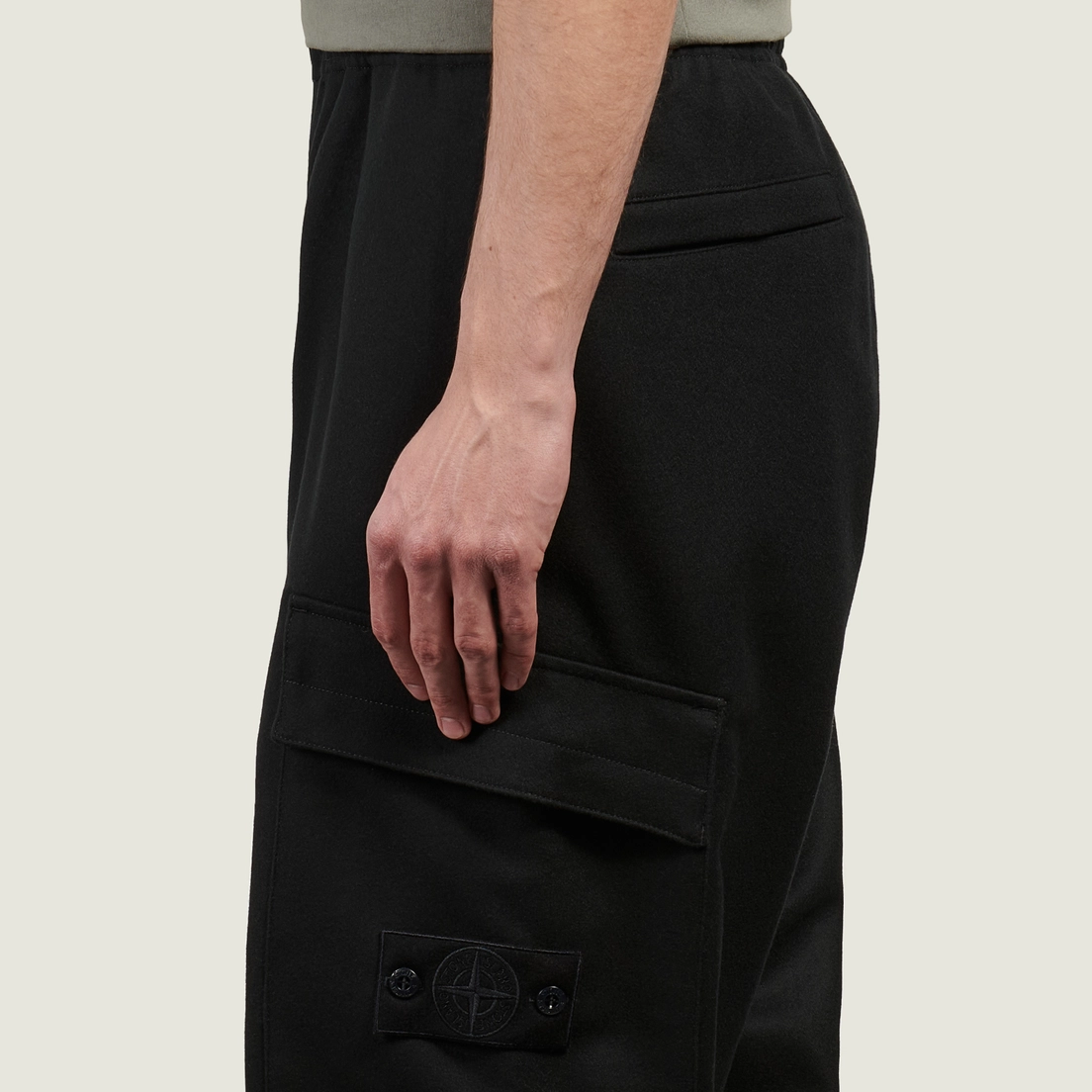 Stone Island Мужские брюки Ghost Piece Wool Nylon Flannel