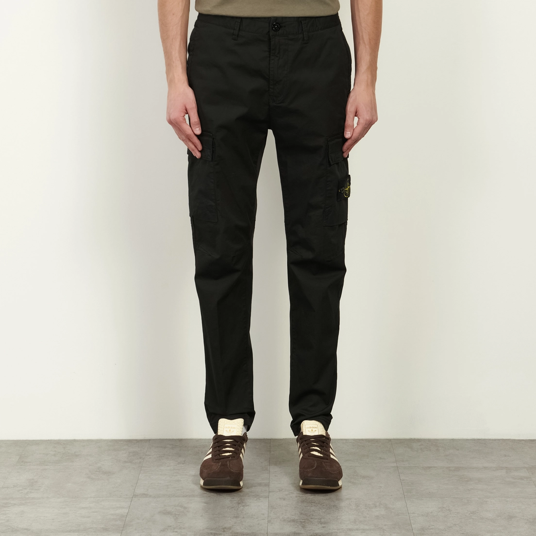 Stone Island Мужские брюки Supima Cotton Twill Stretch-TC Regular Tapered