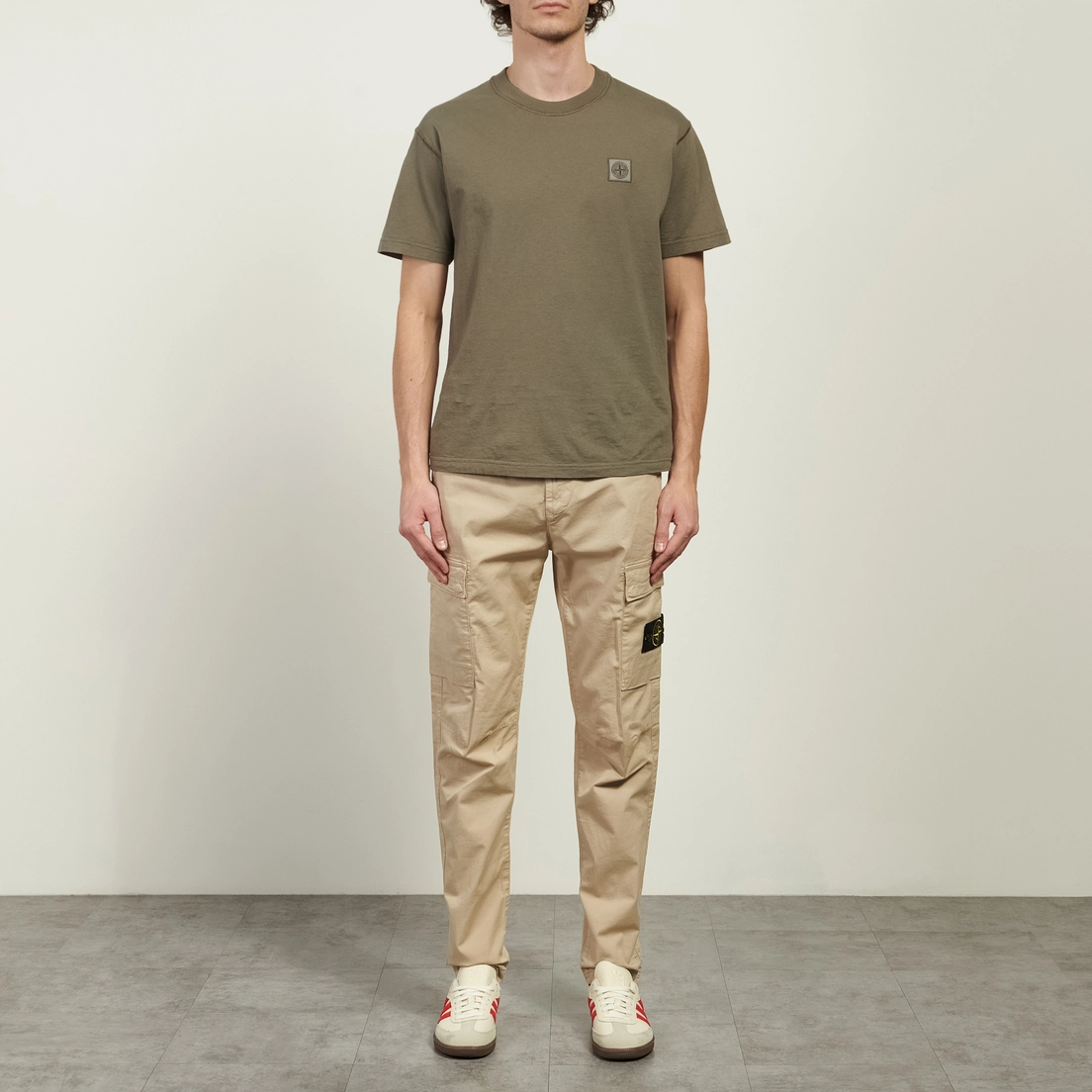 Stone Island Мужские брюки Supima Cotton Twill Stretch-TC Regular Tapered