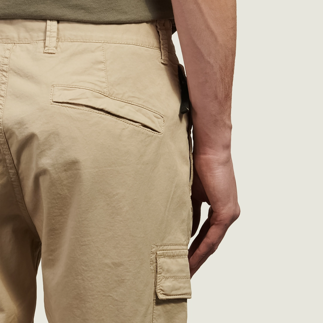 Stone Island Мужские брюки Supima Cotton Twill Stretch-TC Regular Tapered