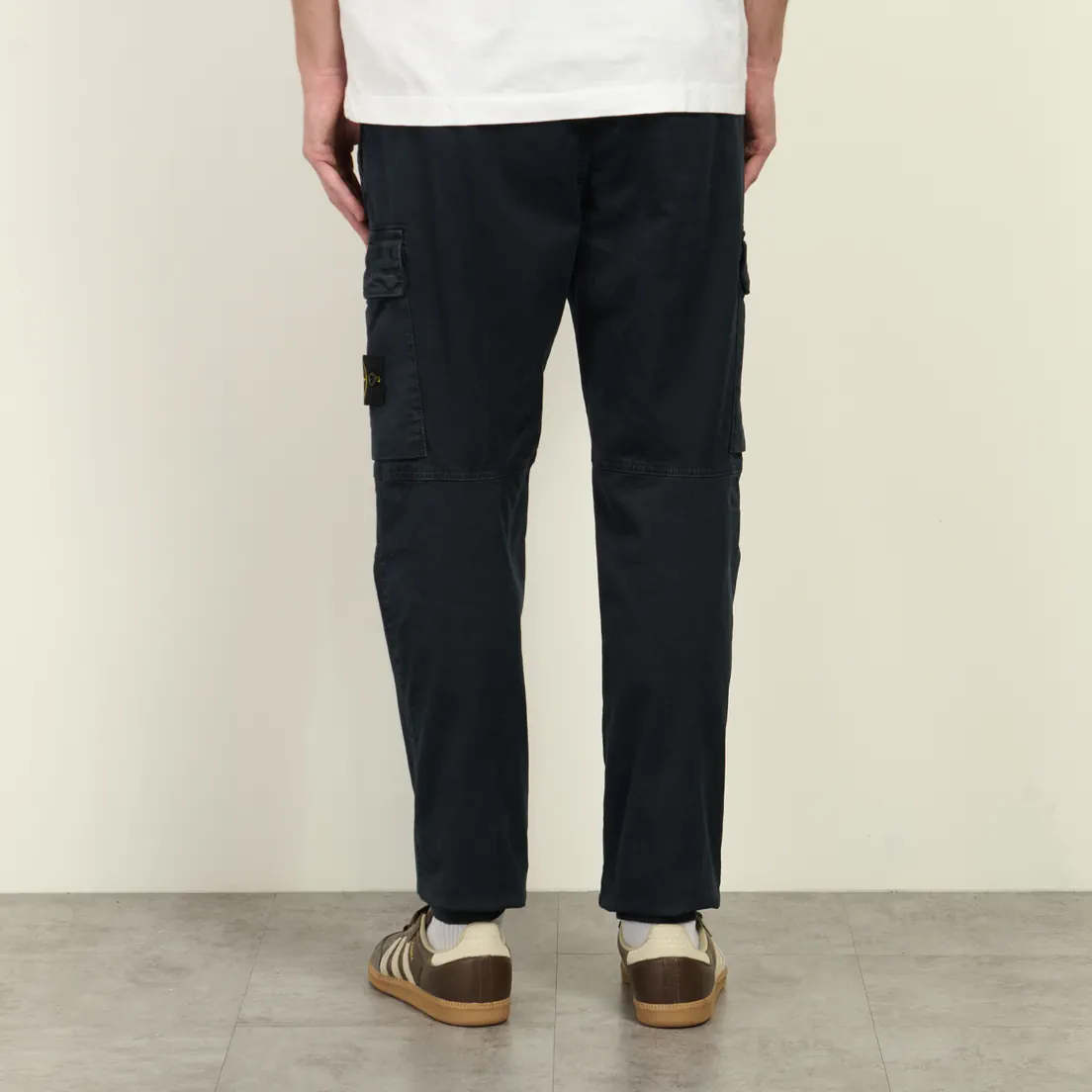 Stone Island Мужские брюки Stretch Organic Broken Twill Cotton Old Effect Regular Tapered