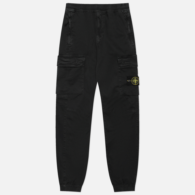 Мужские брюки Stone Island Stretch Organic Broken Twill Cotton Old Effect Regular Tapered