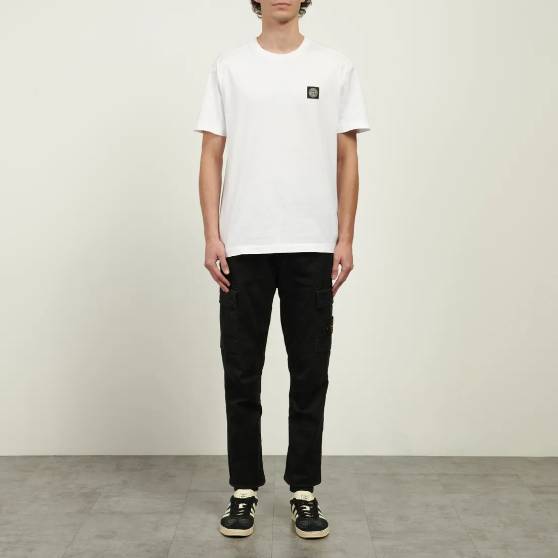 Stone Island Мужские брюки Stretch Organic Broken Twill Cotton Old Effect Regular Tapered
