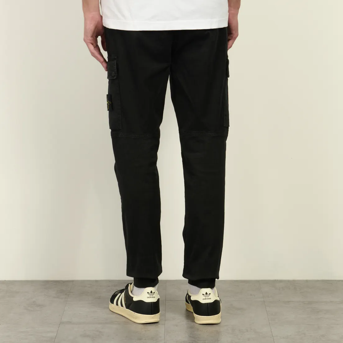 Stone Island Мужские брюки Stretch Organic Broken Twill Cotton Old Effect Regular Tapered