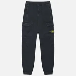 Stone Island Мужские брюки Stretch Organic Broken Twill Cotton Old Effect Regular Tapered