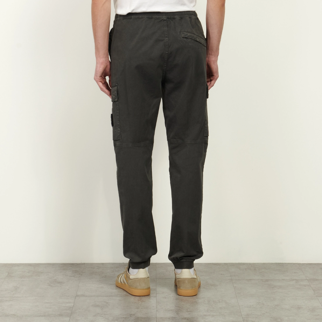 Stone Island Мужские брюки Stretch Organic Broken Twill Cotton Old Effect Regular Tapered