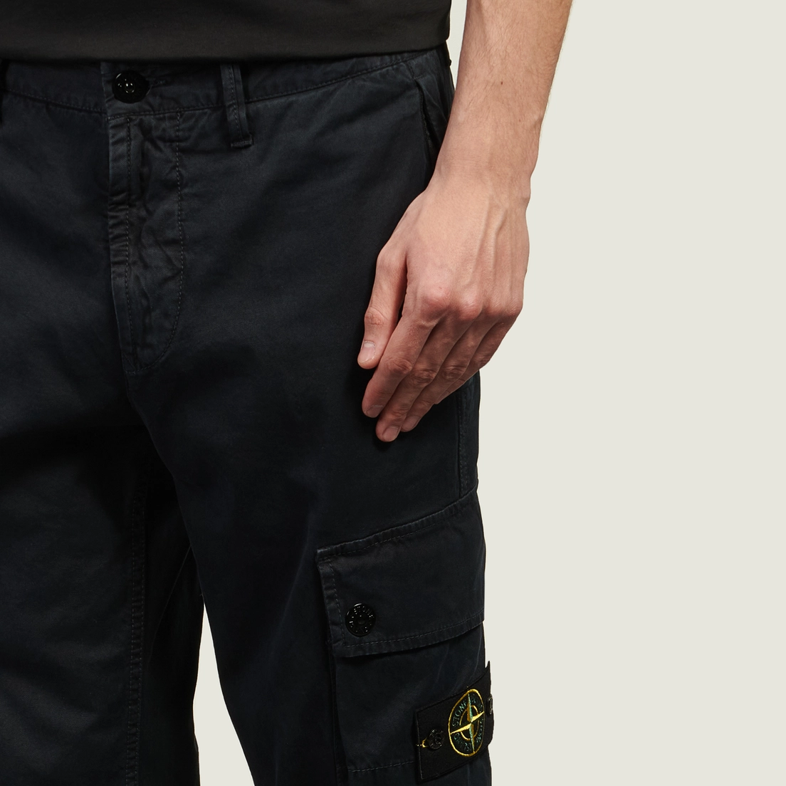 Stone Island Мужские брюки Stretch Organic Broken Twill Cotton Old Effect Slim
