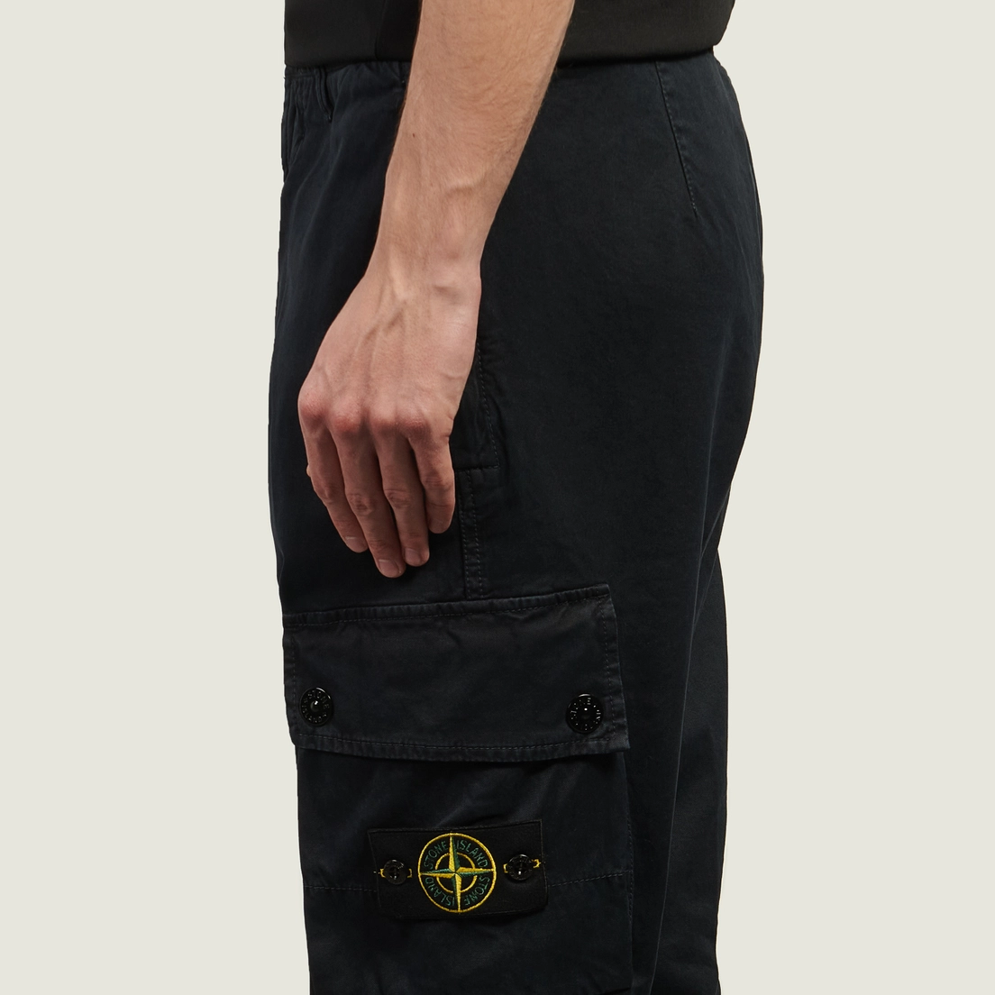 Stone Island Мужские брюки Stretch Organic Broken Twill Cotton Old Effect Slim