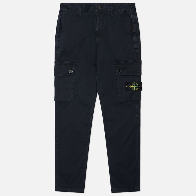 Мужские брюки Stone Island Stretch Organic Broken Twill Cotton Old Effect Slim
