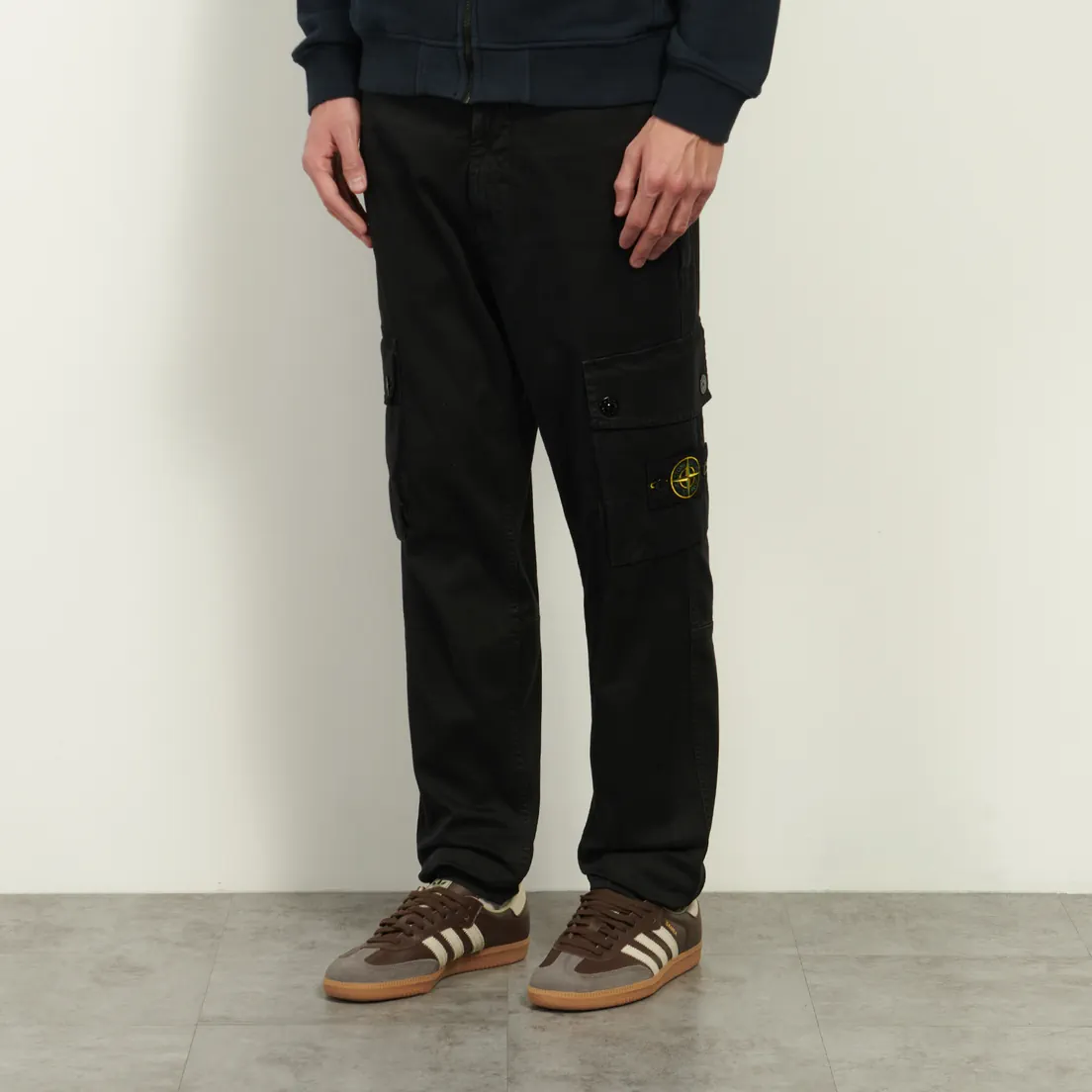 Stone Island Мужские брюки Stretch Organic Broken Twill Cotton Old Effect Slim