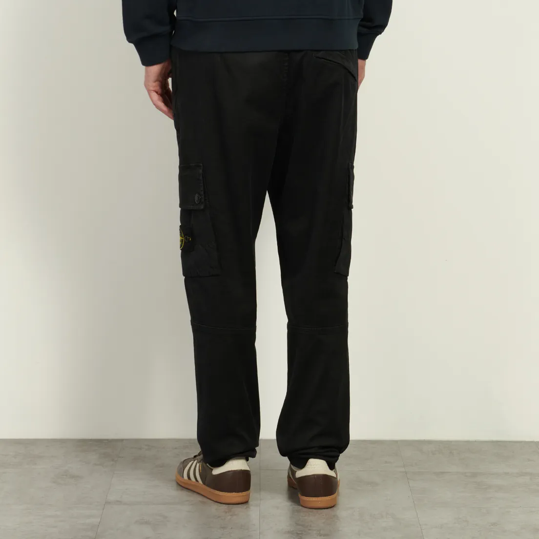 Stone Island Мужские брюки Stretch Organic Broken Twill Cotton Old Effect Slim
