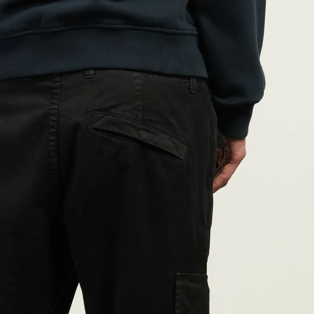 Stone Island Мужские брюки Stretch Organic Broken Twill Cotton Old Effect Slim