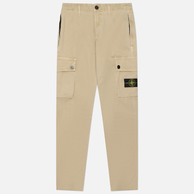 Мужские брюки Stone Island Stretch Organic Broken Twill Cotton Old Effect Slim