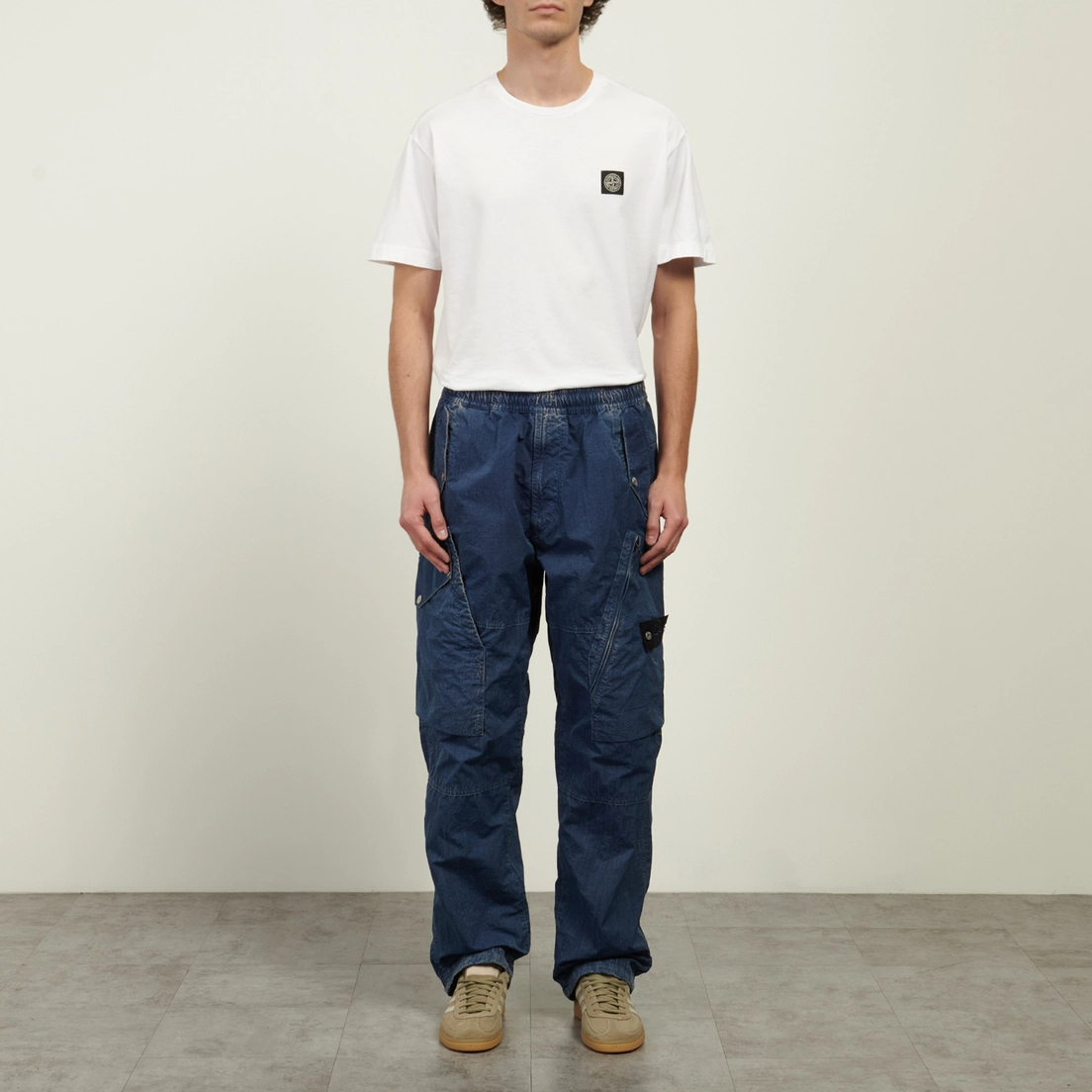 Stone Island Мужские брюки Hollow Fibre Nylon Indigo-TC