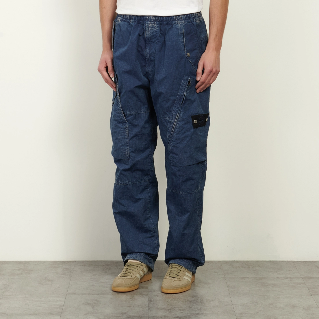 Stone Island Мужские брюки Hollow Fibre Nylon Indigo-TC