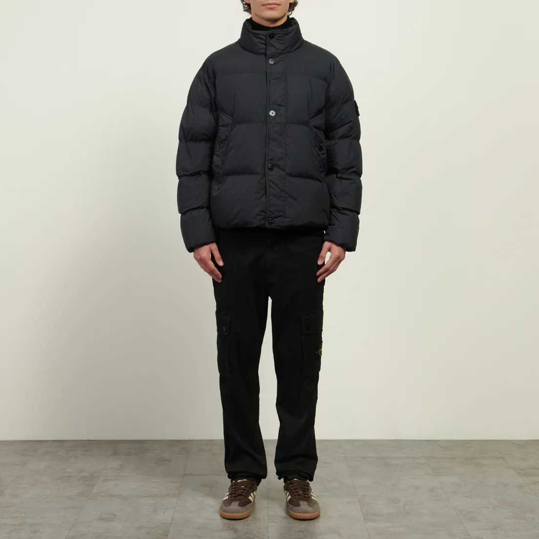 Stone Island Мужской пуховик Crinkle Reps NY