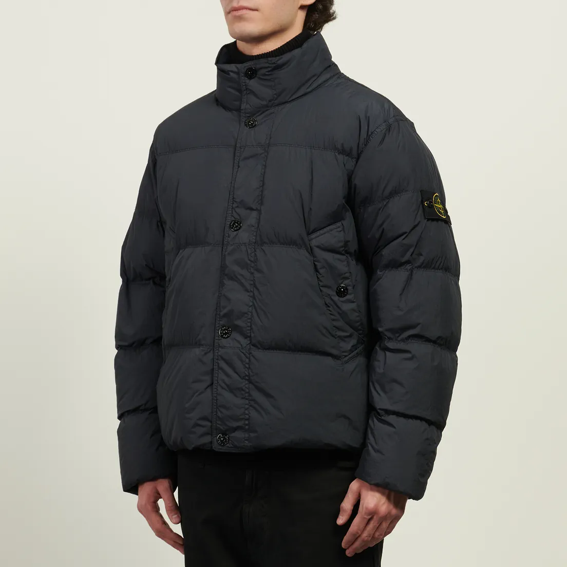 Stone Island Мужской пуховик Crinkle Reps NY