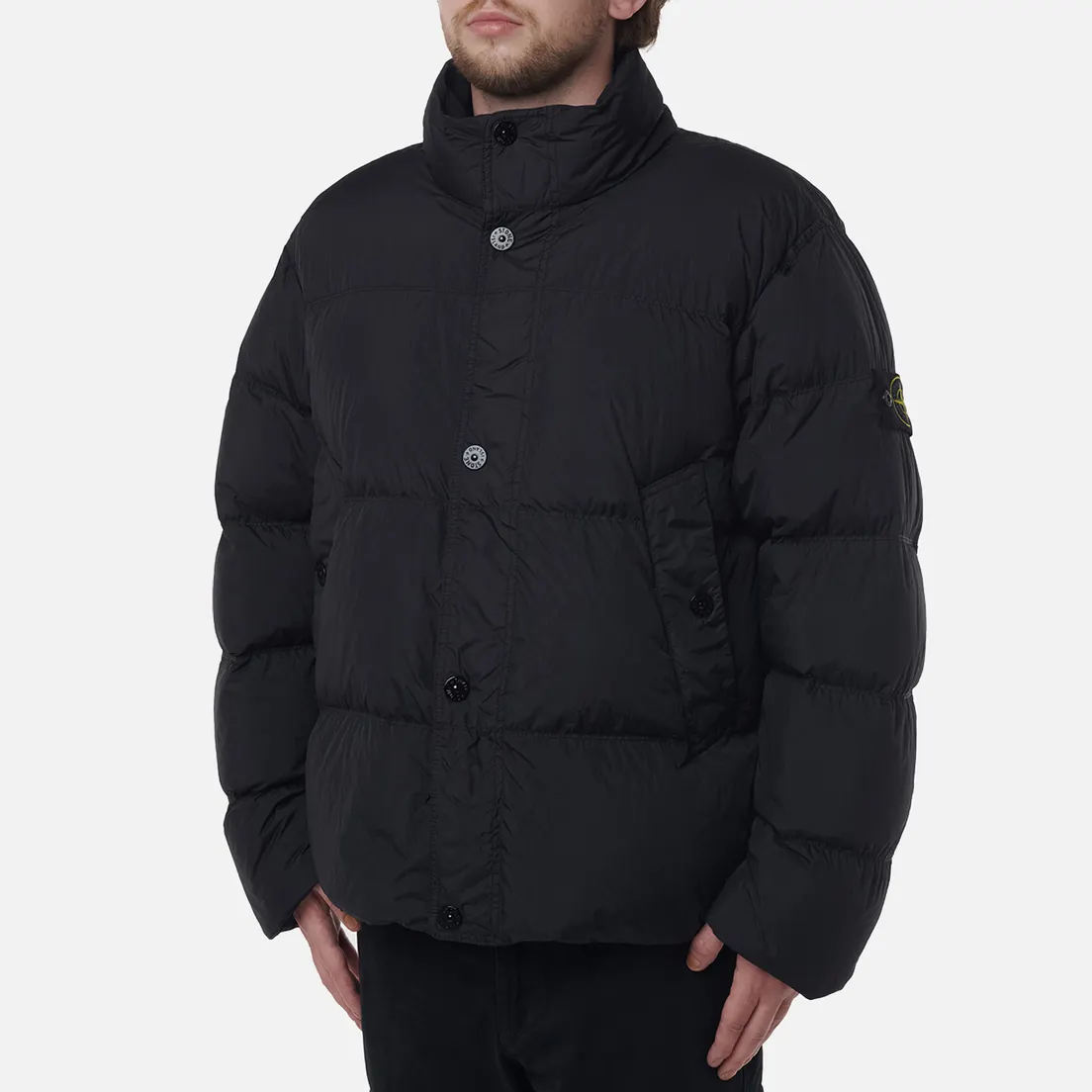 Stone Island Мужской пуховик Crinkle Reps NY