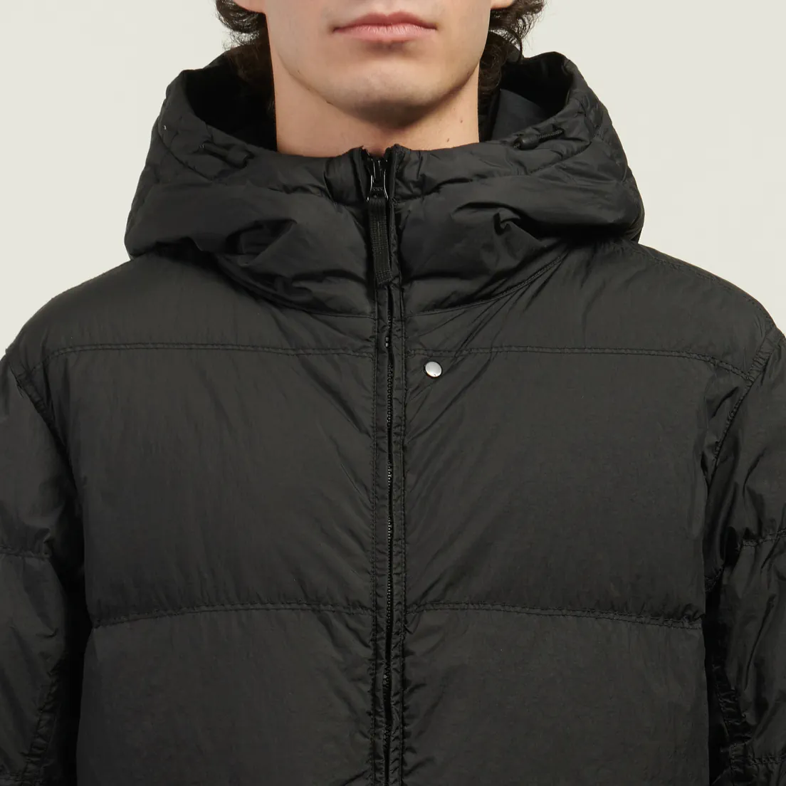 Stone Island Мужской пуховик Crinkle Reps NY Hooded