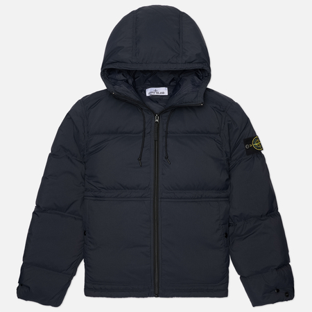 Мужской пуховик Stone Island Matt Ripstop Cordura Advanced Fabrics, цвет синий, размер XL