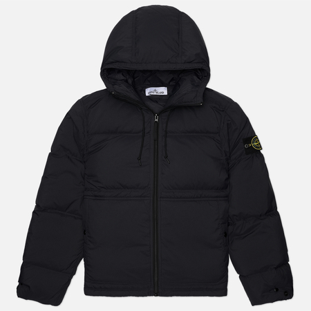 Мужской пуховик Stone Island Matt Ripstop Cordura Advanced Fabrics, цвет чёрный, размер L