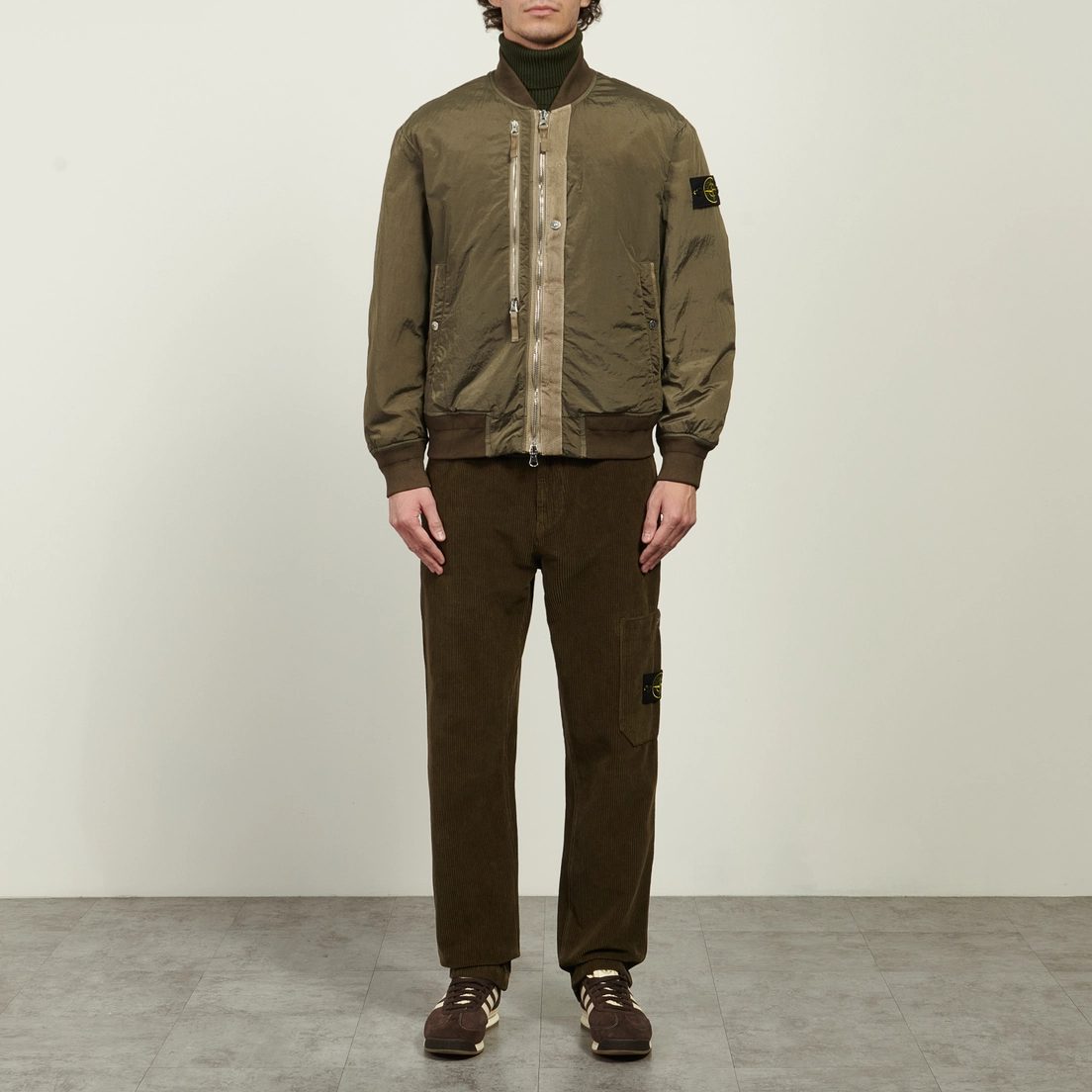 Stone Island Мужская куртка бомбер Nylon Metal In Econyl PrimaLoft