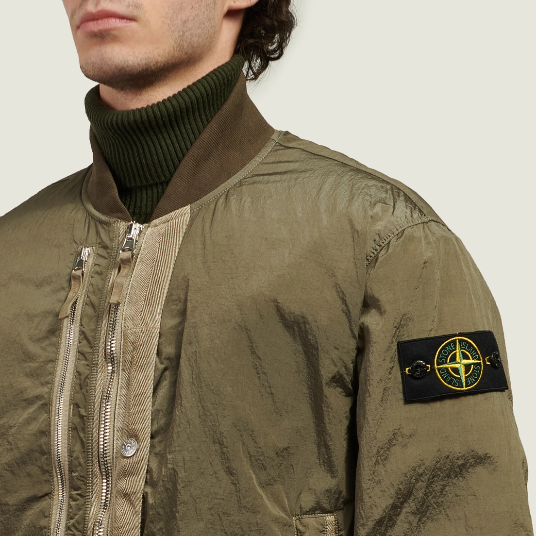 Stone Island Мужская куртка бомбер Nylon Metal In Econyl PrimaLoft