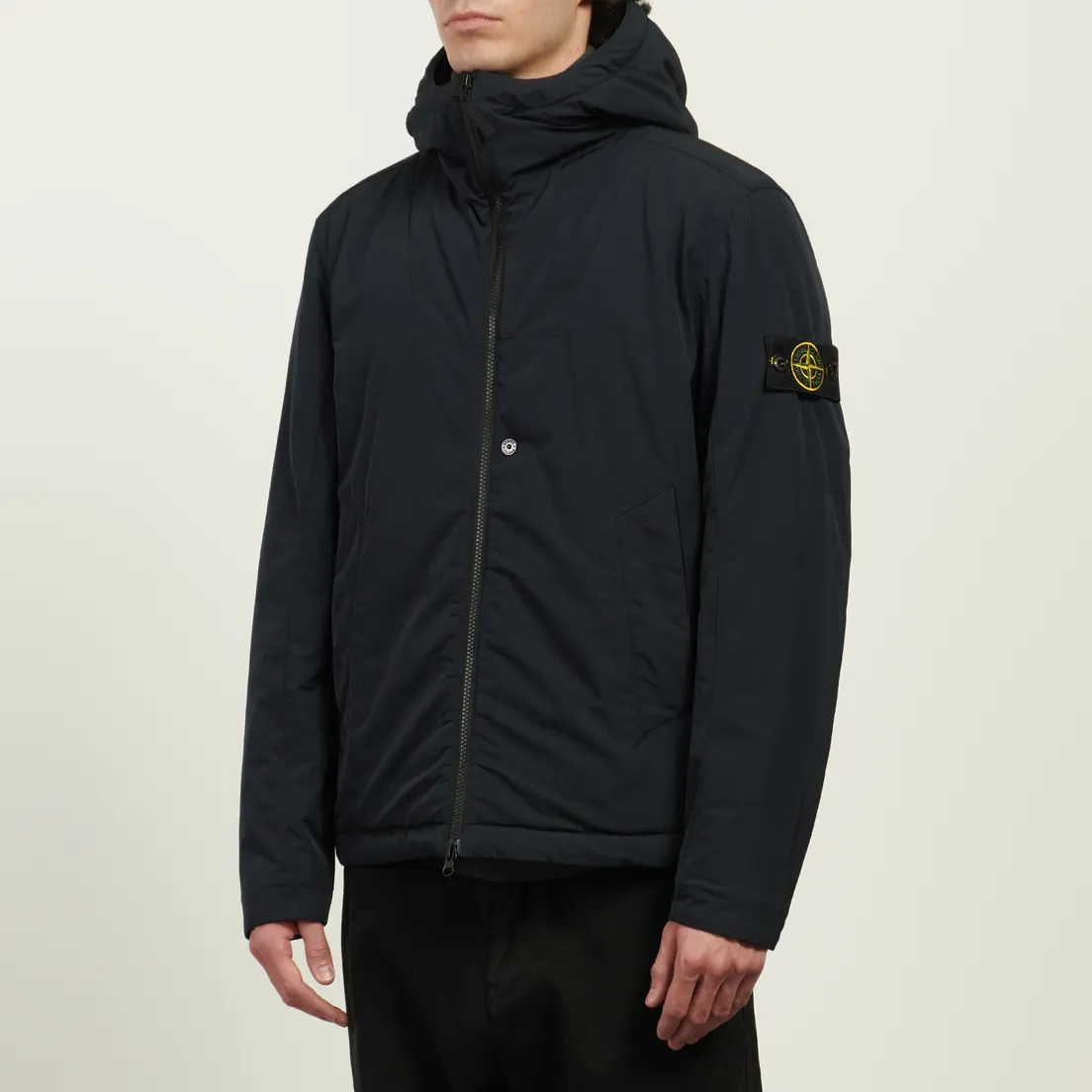 Stone Island Мужская демисезонная куртка Micro Twill Padded Hooded