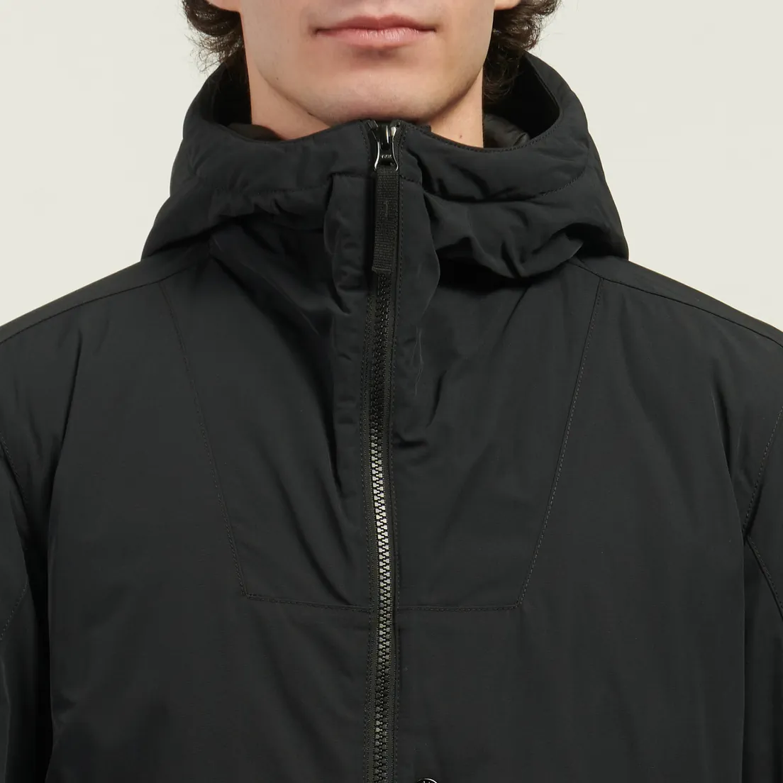 Stone Island Мужская демисезонная куртка Micro Twill Padded Hooded