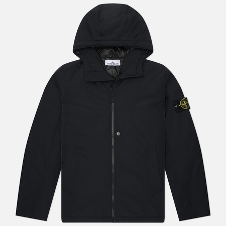 Демисезонные куртки Мужская демисезонная куртка Stone Island Micro Twill Padded Hooded, цвет чёрный, размер L
