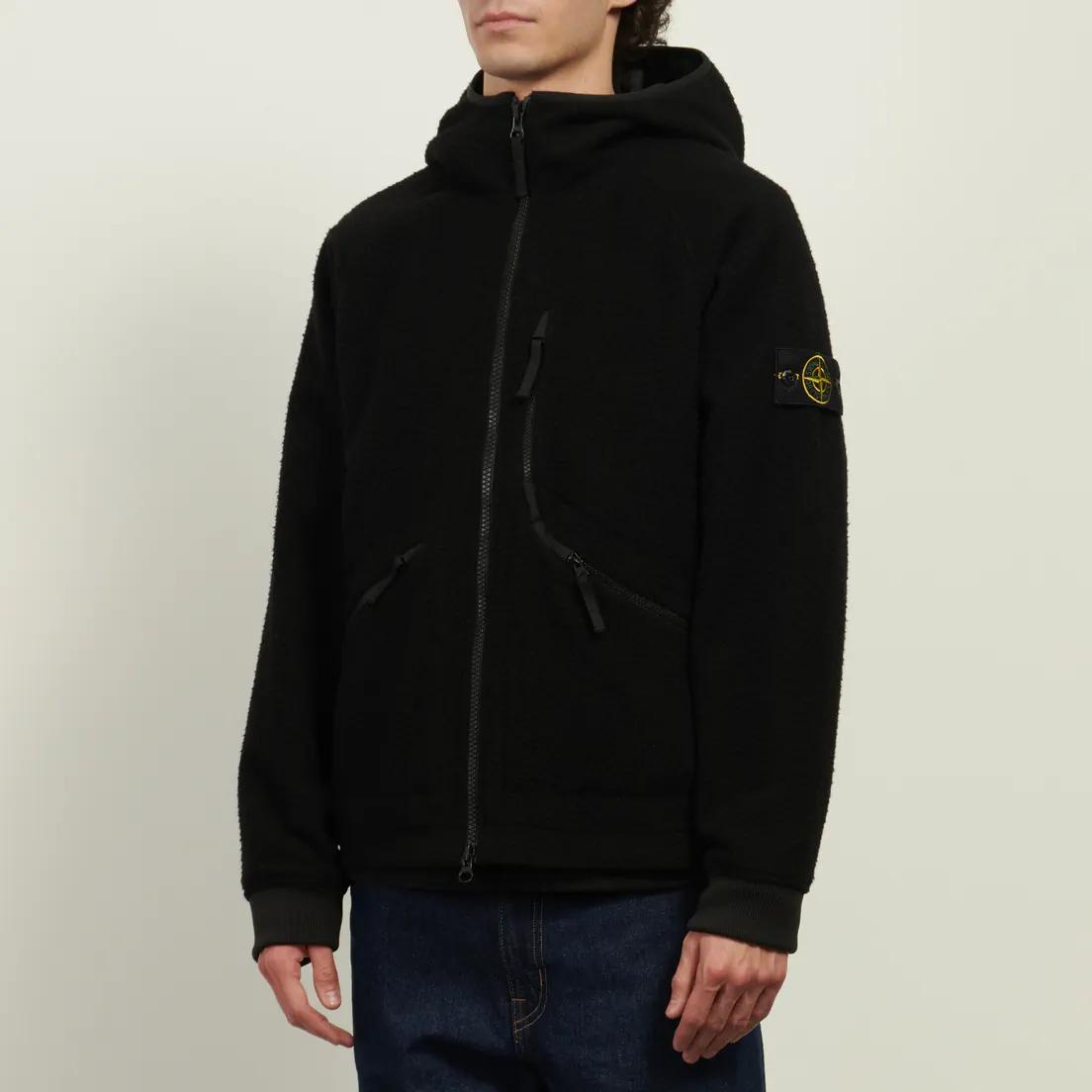 Stone Island Мужская демисезонная куртка Panno Ratinato