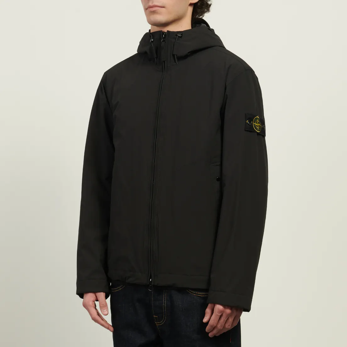 Stone Island Мужская демисезонная куртка Light Soft Shell-R E.Dye Primaloft Insulation Hooded