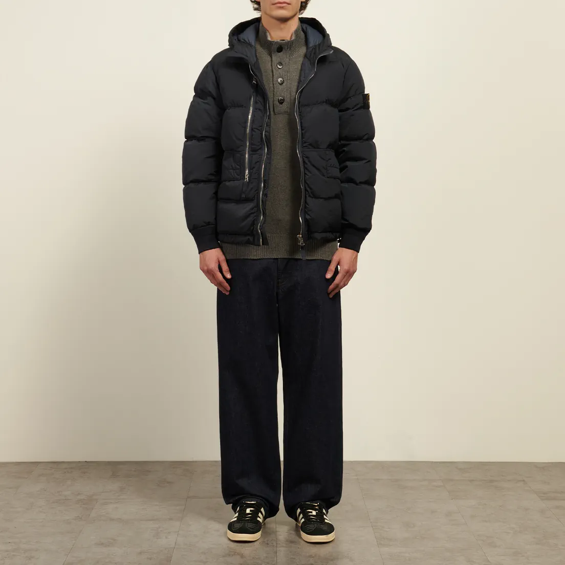 Stone Island Мужской пуховик Nylon Metal In Econyl Hooded