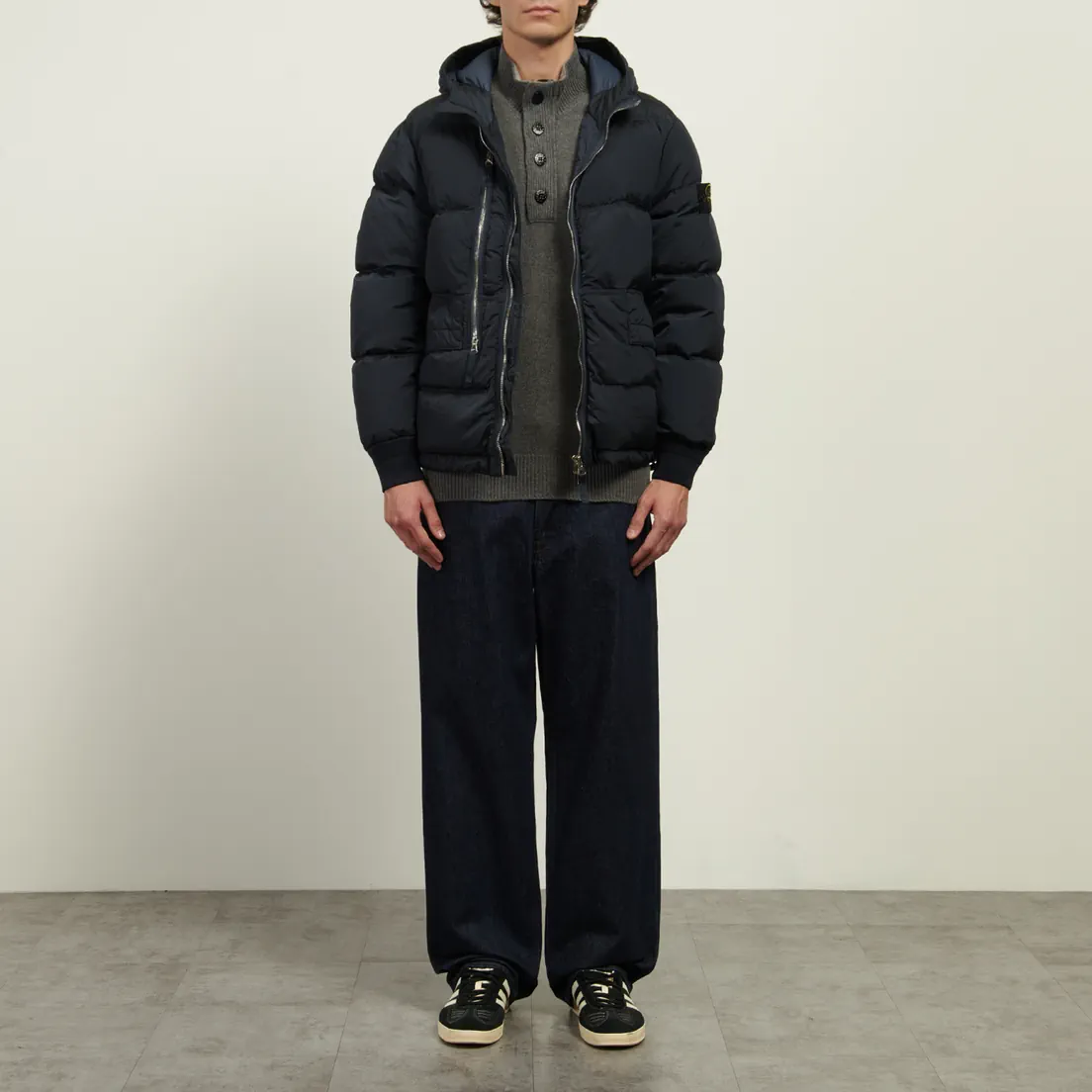 Stone Island Мужской пуховик Nylon Metal In Econyl Hooded