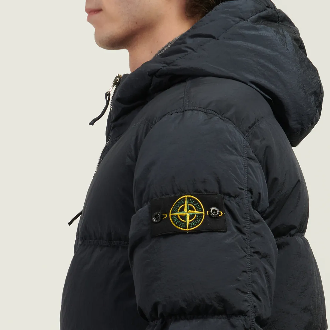 Stone Island Мужской пуховик Nylon Metal In Econyl Hooded