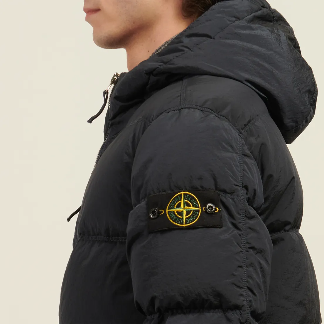 Stone Island Мужской пуховик Nylon Metal In Econyl Hooded