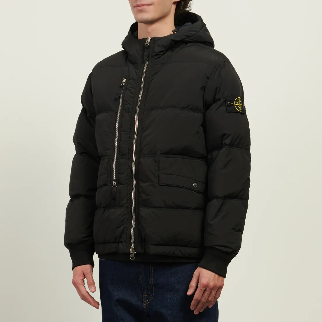 Stone Island Мужской пуховик Nylon Metal In Econyl Hooded