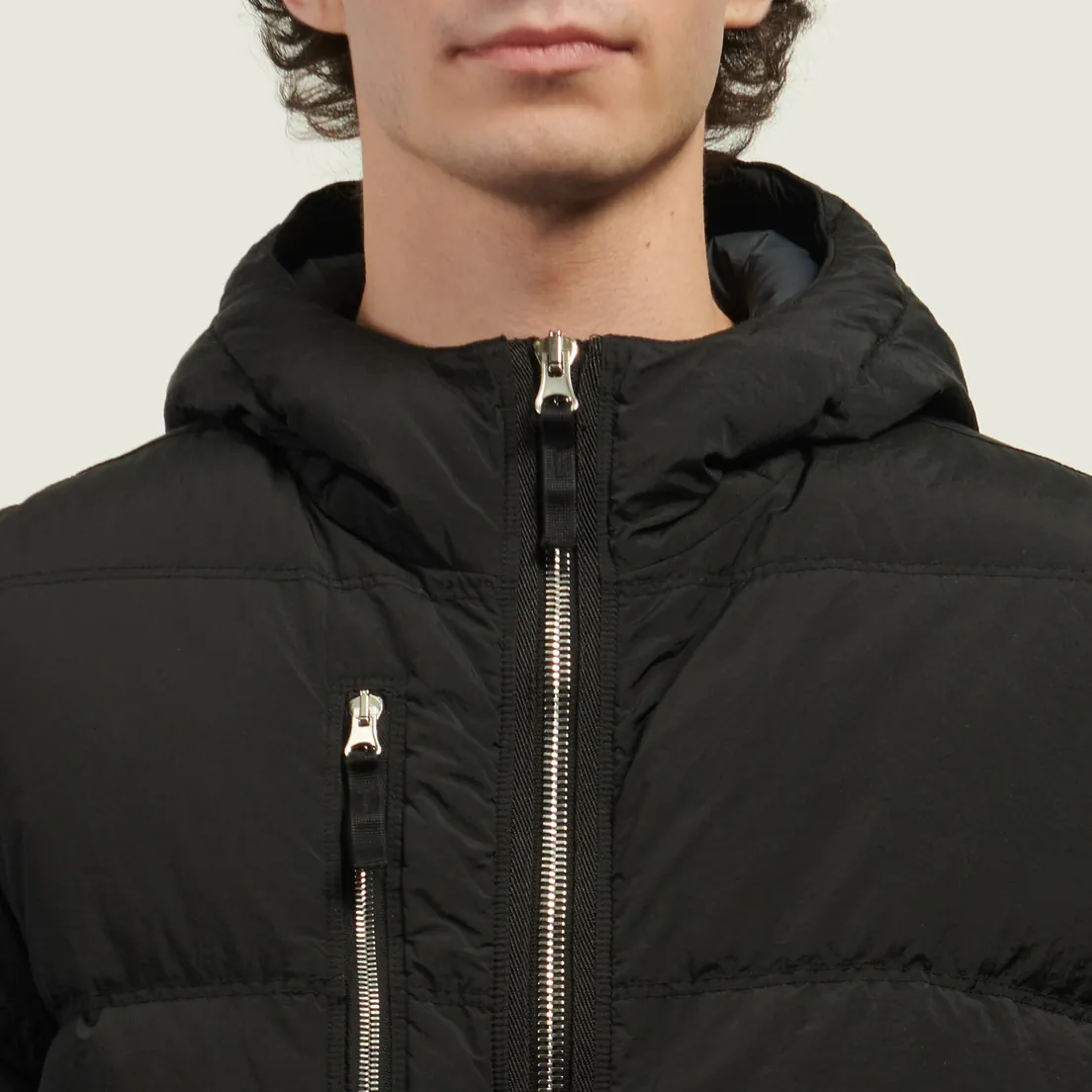 Stone Island Мужской пуховик Nylon Metal In Econyl Hooded