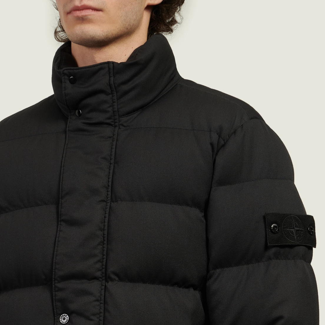 Stone Island Мужской пуховик Ghost Piece Twill Wool-TC