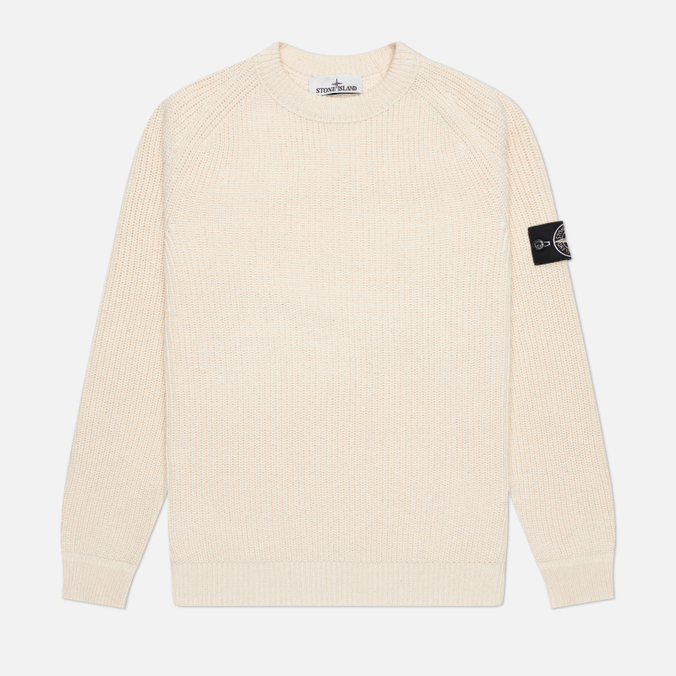 Мужской свитер Stone Island Fisherman Rib Crewneck Raw Beauty