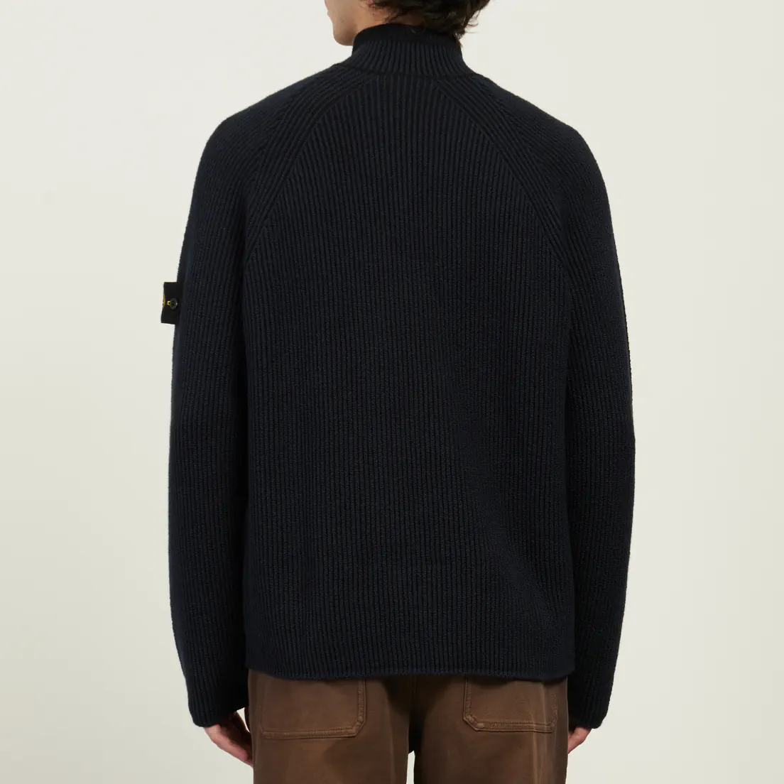 Stone Island Мужской свитер Vanise Full Rib RWS Wool Half-Zip