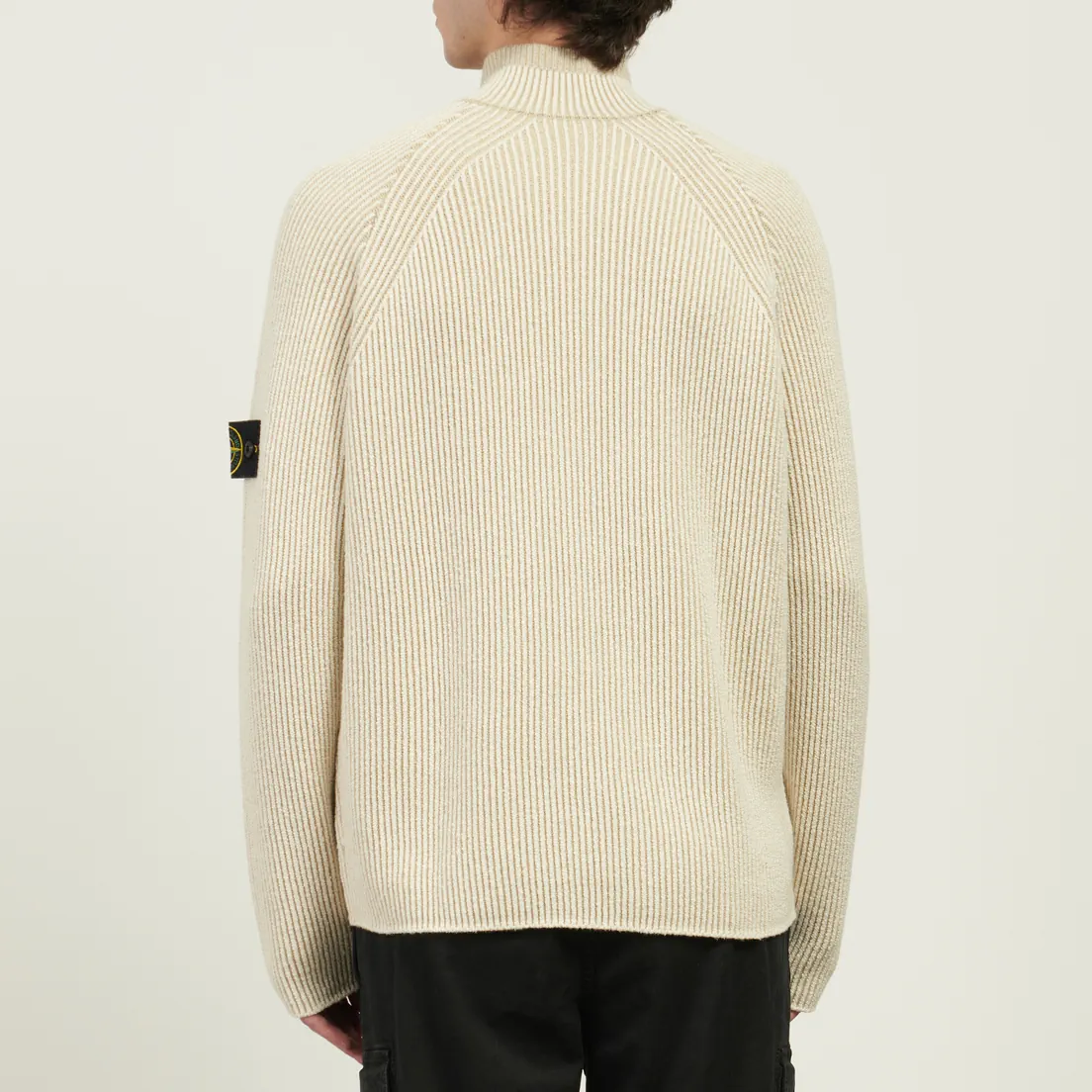 Stone Island Мужской свитер Vanise Full Rib RWS Wool Half-Zip