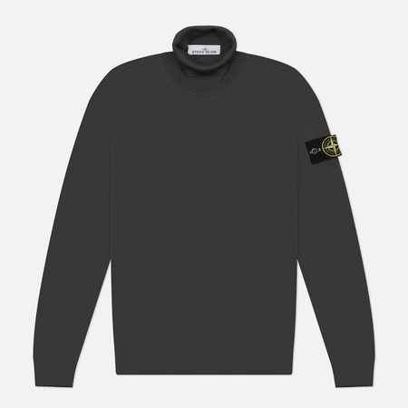  Мужской свитер Stone Island Light RWS Pure Wool Turtleneck, цвет серый, размер M