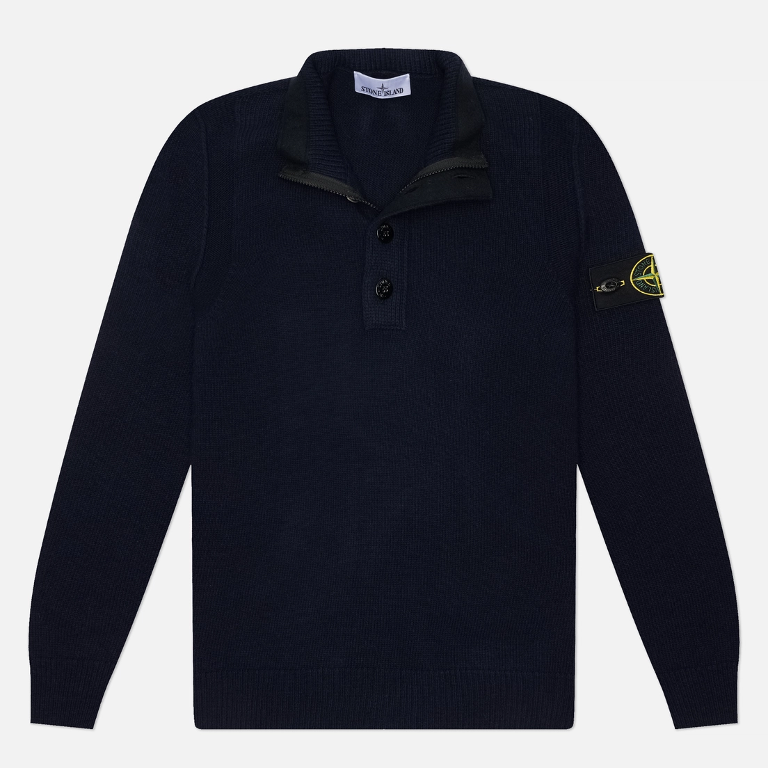 Stone Island Мужской свитер Lambswool Half-Zip