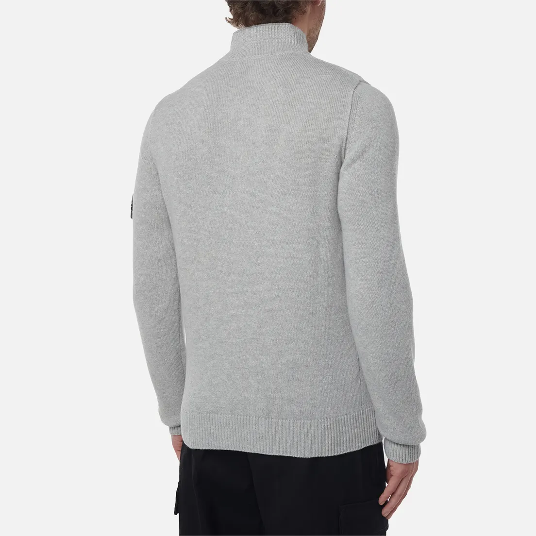 Stone Island Мужской свитер Lambswool Half-Zip